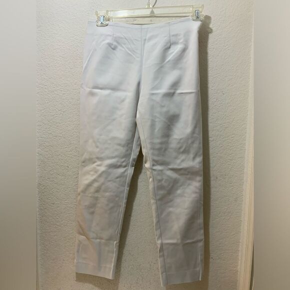 Eric White Capris Pants size 4 white P1 - Picture 1 of 5